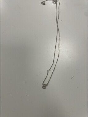 Sterling Silver B Necklace